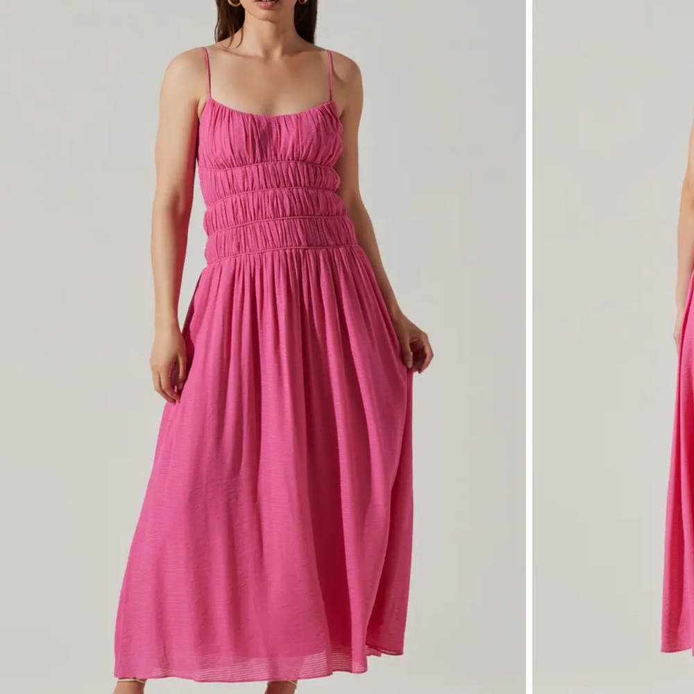 Elegant Pink Maxi Dress